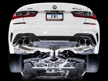 Load image into Gallery viewer, AWE Tuning 3020-42078 FITS: 2019+ BMW M340i (G20) Track Edition Exhaust Quad Chrome Silver Tips Catback