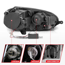 Load image into Gallery viewer, ANZO 121345 FITS: 2006-2009 Volkswagen Rabbit Projector Headlights w/ Halo Black (CCFL) Headlights