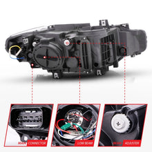 Load image into Gallery viewer, ANZO 121504 FITS: 2012-2015 BMW 3 Series Projector Headlights w/ U-Bar Black Headlights