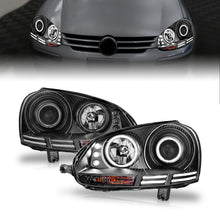 Load image into Gallery viewer, ANZO 121345 FITS: 2006-2009 Volkswagen Rabbit Projector Headlights w/ Halo Black (CCFL) Headlights