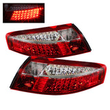 SPYDER 5013132 FITS:Xtune Porsche 911 996 ( Non 4S. Turbo. GT3 ) 99-04 LED Tail Lights Red Clear ALT-ON-P99699-LED-RC Tail Lights