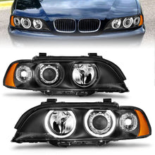 Load image into Gallery viewer, ANZO 121017 FITS: 1997-2001 BMW 5 Series Projector Headlights w/ Halo Black Headlights