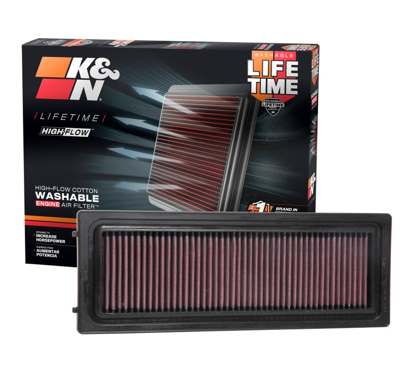K&N Engineering 33-3071 FITS:K&N 2016 Alfa Romeo Giulia L4-2.0L F/I Replacement Drop In Air Filter Air Filters Drop In