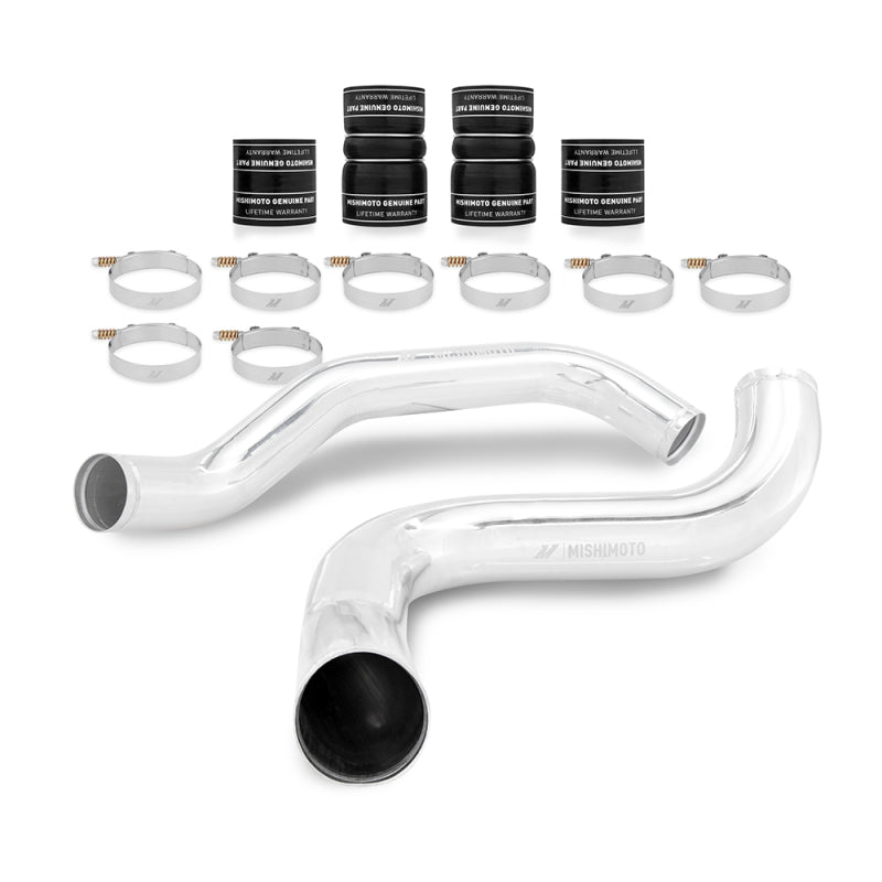 Mishimoto MMICP-F2D-99KP FITS: Silicone Couplers & Hoses FITS: 99-03 Ford 7.3L Powerstroke PSD Intercooler Pipe/Boot Kit Polished Silicone Couplers & Hoses
