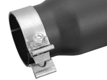 Load image into Gallery viewer, aFe 49T30401-B09 FITS: MACHForce XP 3in Inlet x 4in Outlet x 9in Length Clamp-On Black Tip Catback