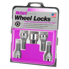 Load image into Gallery viewer, McGard 27179 FITS: Wheel Lock Bolt Set 4pk. (Cone Seat) M12X1.5 / 17mm Hex / 25.5mm Shank Length Chrome Wheel Bolts