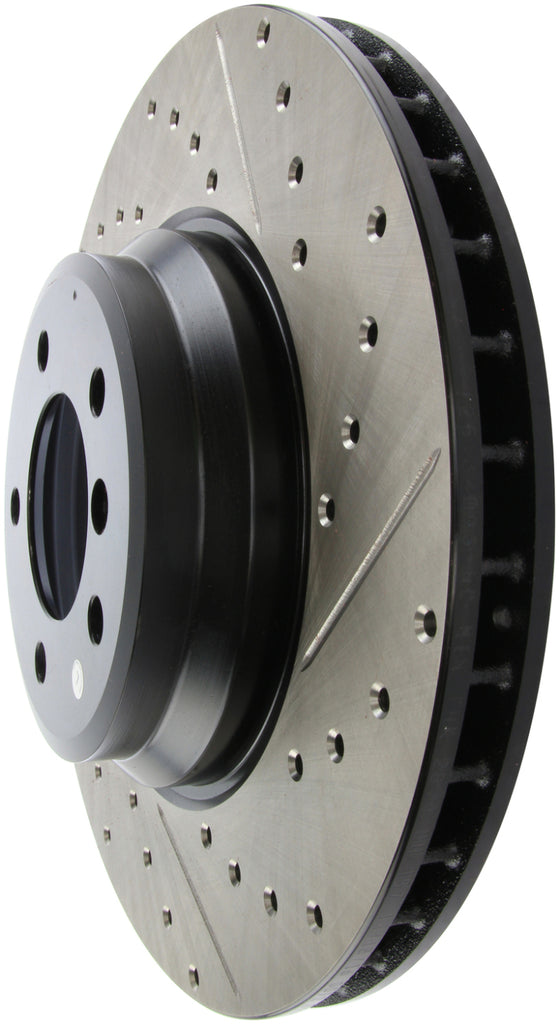 Stoptech 127.34093L FITS:StopTech 07-09 BMW 335 (E90/E92/E93) Slotted & Drilled Left Front Rotor Brake Rotors Slot & Drilled