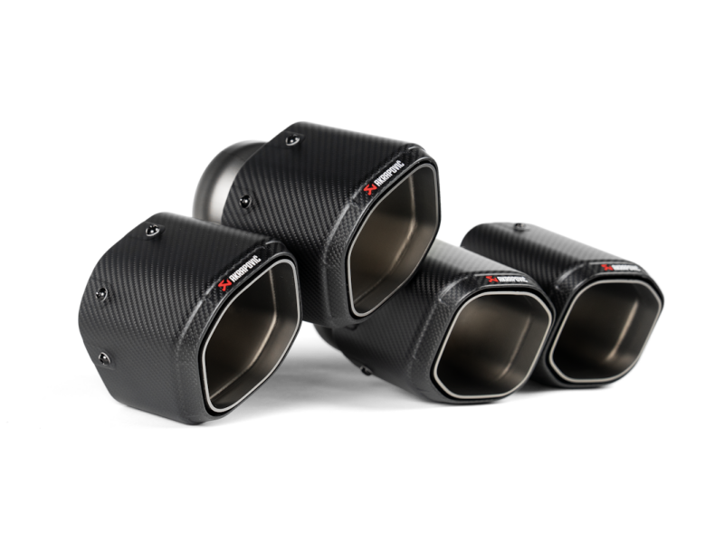 Akrapovic TP-CT/79 FITS: 2024+ BMW M5 (G90,G99) Hexagonal Carbon Fiber Tail Pipe Set Tips