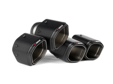 Load image into Gallery viewer, Akrapovic TP-CT/79 FITS: 2024+ BMW M5 (G90,G99) Hexagonal Carbon Fiber Tail Pipe Set Tips