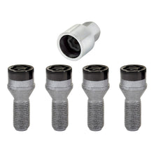 Load image into Gallery viewer, McGard 27326 FITS: Wheel Lock Bolt Set 4pk. (Cone Seat) M14X1.25 / 17mm Hex / 27.3mm Shank Length Black Wheel Bolts