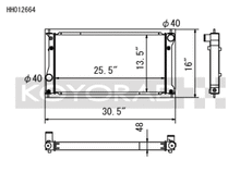 Load image into Gallery viewer, Koyo HH012664 FITS: Radiators FITS: 2022+ Toyota GR86 and Subaru BRZ Competition All-Aluminum Radiator Radiators