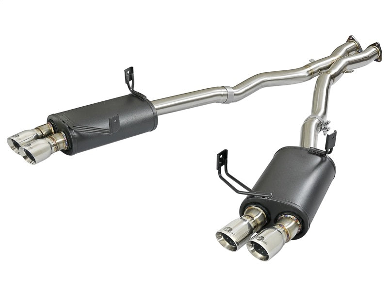 aFe 49-36339-P FITS: MACH Force-Xp 2-1/2in 304 SS Cat-Back Exhaust w/Polished Tips 05-08 BMW Z4 M Coupe (E86) L6 3.2L Catback