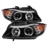 SPYDER 5009005 FITS: BMW E90 3-Series 06-08 Projector LED Halo Amber Reflctr Rplc Bulb Blk PRO-YD-BMWE9005-AM-BK Headlights