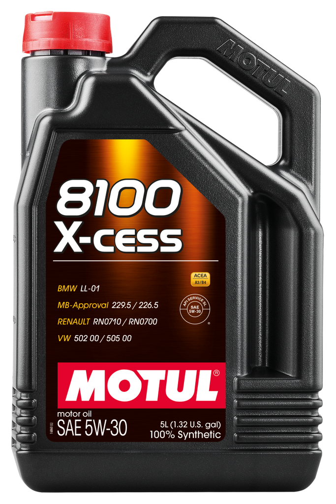 Motul 108946 FITS: Synthetic Engine Oil 8100 5W30 X-CESS 5L Motor Oils