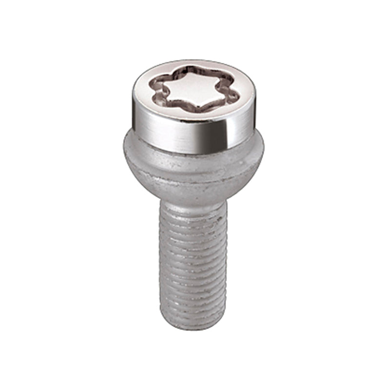 McGard 28018 FITS: Wheel Lock Bolt Set 4pk. (Radius Seat) M14X1.5 / 17mm Hex / 26.7mm Shank Length Chrome Wheel Bolts
