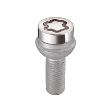 Load image into Gallery viewer, McGard 28018 FITS: Wheel Lock Bolt Set 4pk. (Radius Seat) M14X1.5 / 17mm Hex / 26.7mm Shank Length Chrome Wheel Bolts