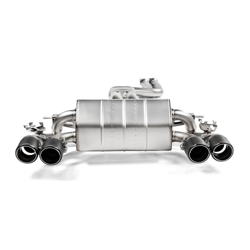 Akrapovic S-BM/T/3H FITS: 2018+ BMW M2 Competition/M2 CS (F87N) Slip-On Line (Titanium) w/Carbon Fiber Tips Muffler