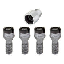 Load image into Gallery viewer, McGard 27326 FITS: Wheel Lock Bolt Set 4pk. (Cone Seat) M14X1.25 / 17mm Hex / 27.3mm Shank Length Black Wheel Bolts