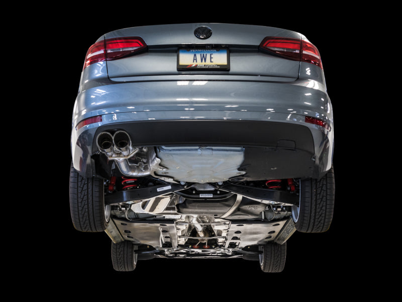 AWE Tuning 3020-22032 FITS: 09-14 Volkswagen Jetta Mk6 1.4T Track Edition Exhaust Chrome Silver Tips Catback
