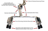 AWE Tuning 3010-43012 FITS: Audi B8.5 S4 3.0T Touring Edition Exhaust System Diamond Black Tips (102mm) Catback