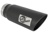aFe 49T50601-B15 FITS: Power MACH Force-Xp 5in In x 6in Out x 15in L Bolt-On 409 SS Exhaust Tip Black Catback