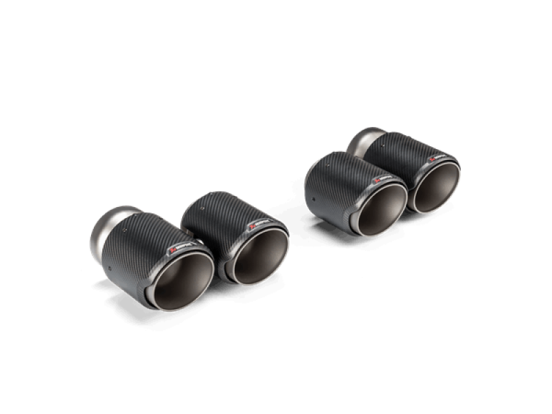 Akrapovic TP-CT/68 FITS: 2021+ BMW M3 (G80)/M4 (G82) Tail Pipe Set (Classic Carbon Design) Tips