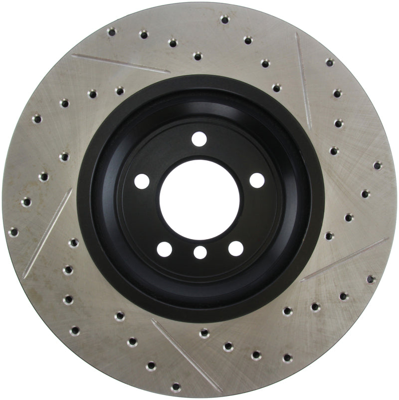Stoptech 127.34093R FITS:StopTech 07-09 BMW 335 (E90/E92/E93) Slotted & Drilled Right Front Rotor Brake Rotors Slot & Drilled