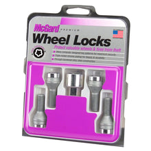 Load image into Gallery viewer, McGard 27226 FITS: Wheel Lock Bolt Set 4pk. (Cone Seat) M14X1.25 / 17mm Hex / 27.3mm Shank Length Chrome Wheel Bolts