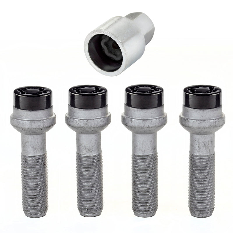 McGard 28317 FITS: Wheel Lock Bolt Set 4pk. (Radius Seat) M14X1.5 / 17mm Hex / 45.0mm Shank Length Black Wheel Bolts