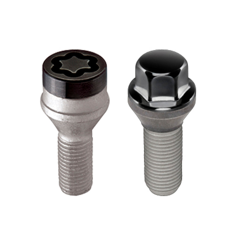 McGard 67200BK FITS: 5 Lug Hex Install Kit w/Locks (Cone Seat Bolt) M14X1.5 / 17mm Hex / 28.0mm Shank L. Black Wheel Bolts