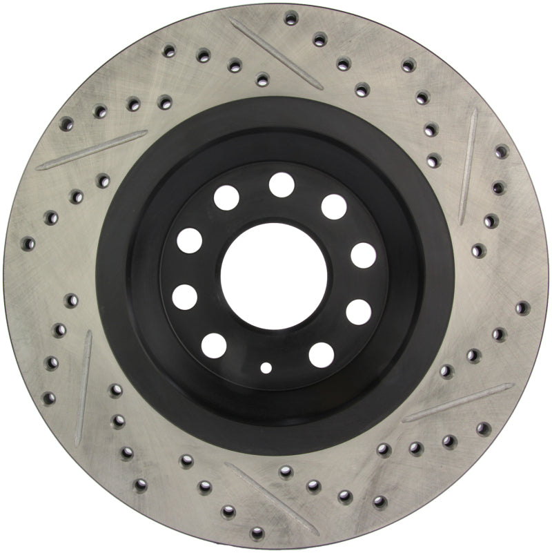 Stoptech 127.33113R FITS:StopTech 09 VW Passat CC / 06-09 Passat Slotted & Drilled Right Rear Rotor Brake Rotors Slot & Drilled