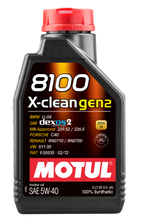 Load image into Gallery viewer, Motul 109761 FITS: 1L Synthetic Engine Oil 8100 X-CLEAN Gen 2 5W40 Motor Oils