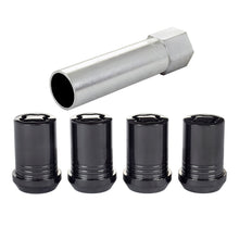 Load image into Gallery viewer, McGard 25357 FITS: Wheel Lock Nut Set 4pk. (Tuner / Cone Seat) M12X1.5 / 13/16 Hex / 1.24in. Length Black Lug Nuts