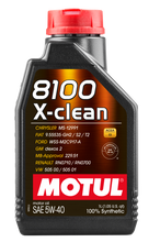 Load image into Gallery viewer, Motul 102786 FITS: 1L Synthetic Engine Oil 8100 5W40 X-CLEAN C3 -505 01-502 00-505 00-LL04 Motor Oils