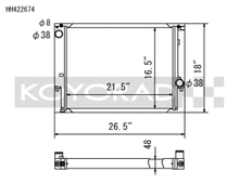 Load image into Gallery viewer, Koyo HH422674 FITS: Radiators FITS: 88-99 BMW 3-Series inc. E36 M3 (MT / 6 Cyl. ONLY) Radiator Radiators