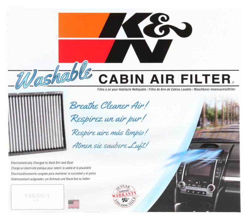 K&N Engineering VF3013 FITS:K&N 05-14 VW Jetta 2.5L 2.0L / EOS Cabin Air Filter Cabin Air Filters