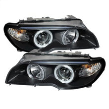 Load image into Gallery viewer, SPYDER 5077141 FITS: BMW E46 3-Series 04-06 2 DR Projector Halogen Model- LED Halo Blk PRO-YD-BMWE4604-2DR-HL-BK Headlights