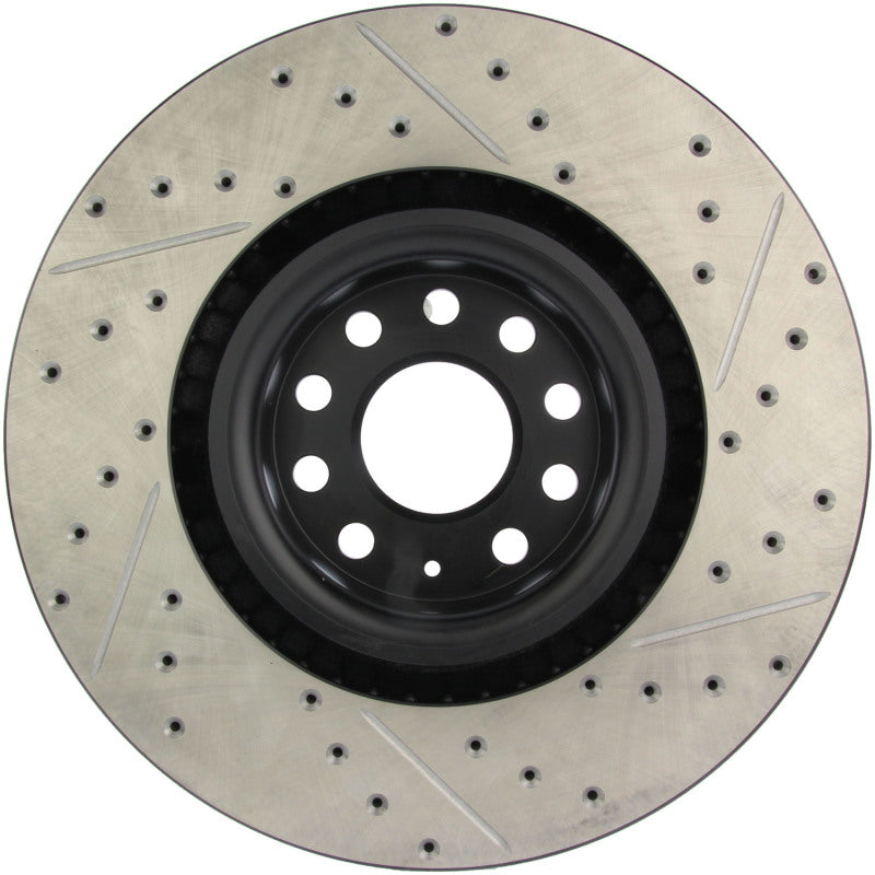 Stoptech 127.33112R FITS:StopTech 09 VW Passat CC / 06-09 Passat Slotted & Drilled Right Front Rotor Brake Rotors Slot & Drilled