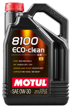 Load image into Gallery viewer, Motul 102889 FITS: 5L Synthetic Engine Oil 8100 0W30 4x5L ECO-CLEAN ACEA C2 API SM ST.JLR 03.5007 Motor Oils