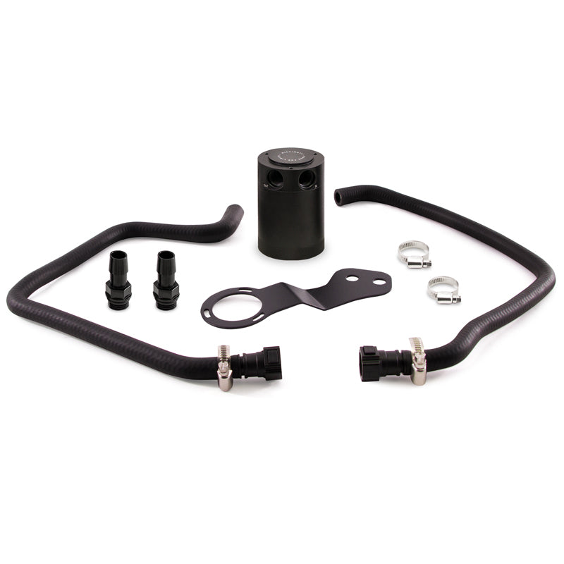 Mishimoto MMBCC-CAM8-16PBE FITS: Oil Catch Cans FITS: 2016+ Chevrolet Camaro SS Baffled Oil Catch Can Kit Black Oil Catch Cans