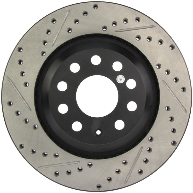 Stoptech 127.33113R FITS:StopTech 09 VW Passat CC / 06-09 Passat Slotted & Drilled Right Rear Rotor Brake Rotors Slot & Drilled