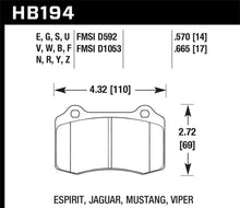 Load image into Gallery viewer, Hawk Performance HB194F.665 FITS: -Hawk 92-00 Dodge Viper / 00 Mustang Cobra SVT HPS Street Front Brake Pads Brake Pads Performance