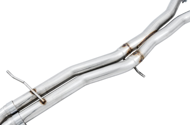 AWE Tuning 3010-43048 FITS: Audi B9 S4 Track Edition Exhaust Non-Resonated (Black 102mm Tips) Catback