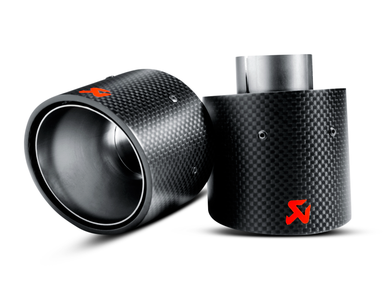 Akrapovic TP-MINR56/57-CA FITS: 07-14 MINI Cooper S (R56) / Cooper S Cabrio (R57) Tail Pipe Set (Carbon) Tips