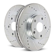Load image into Gallery viewer, PowerStop EBR1402XPR FITS:Power Stop 14-16 BMW 228i Front Evolution Drilled & Slotted Rotors Pair Brake Rotors Slot & Drilled