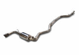 AWE Tuning 3015-23038 FITS: 13-18 BMW 320i (F30) Touring Edition Exhaust w/ Perfomance Mid Pipe Diamond Black Tips Catback