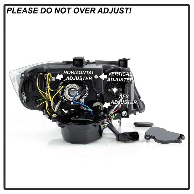 SPYDER 5086488 FITS: 09-12 BMW E90 3-Series 4DR Projector Headlights Halogen LED Black PRO-YD-BMWE9009-BK Headlights