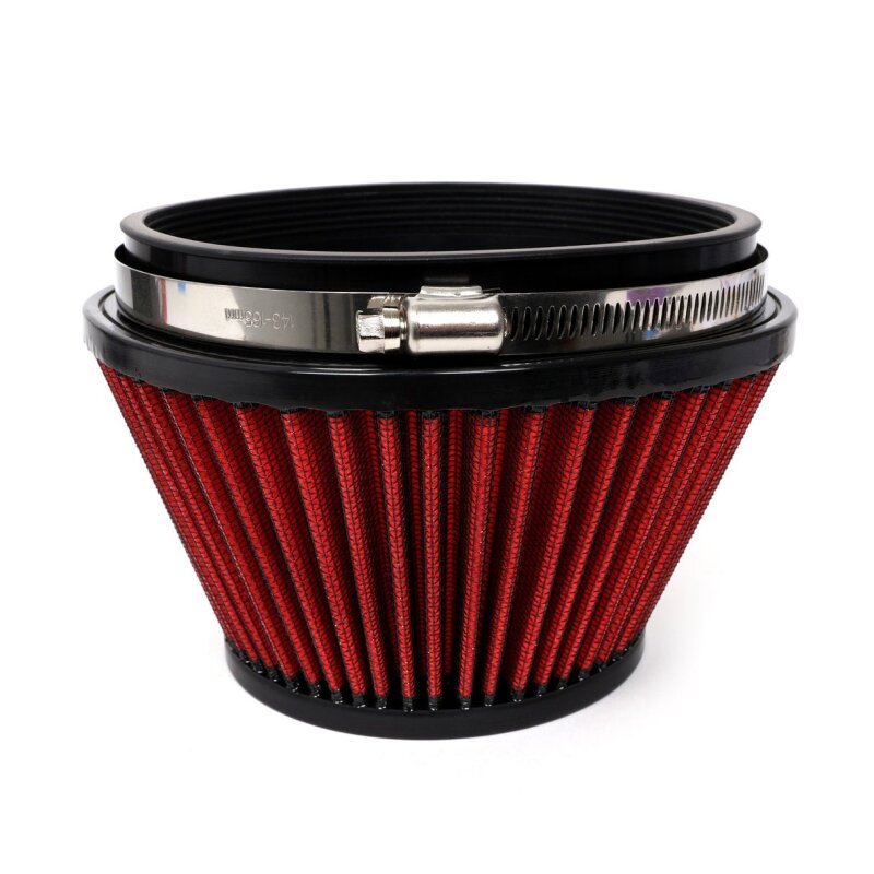 BLOX Racing BXIM-00324 FITS: Shorty Performance 5in Air Filter w/4in Velocity Stack and Coupler Kit Air Filters Direct Fit