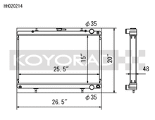 Load image into Gallery viewer, Koyo HH020214 FITS: Radiators FITS: Nissan 89-93 Skyline GT-R/GT-S 2.6L (t)/88-94 Cefiro 2.0L (t)/89-93 Laurel 2.0L (t) Radiator Radiators