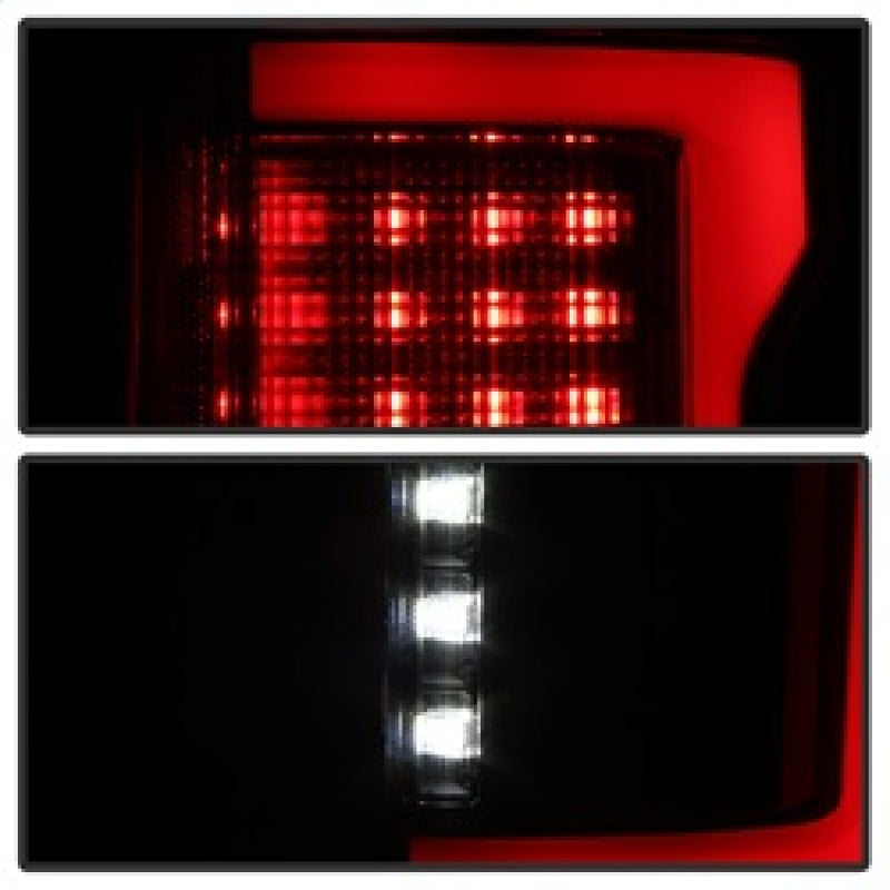 SPYDER 5085337 FITS: 15-17 Ford F-150 LED Tail Lights (w/Blind Spot) Black Smoke (ALT-YD-FF15015BS-LBLED-BSM) Tail Lights